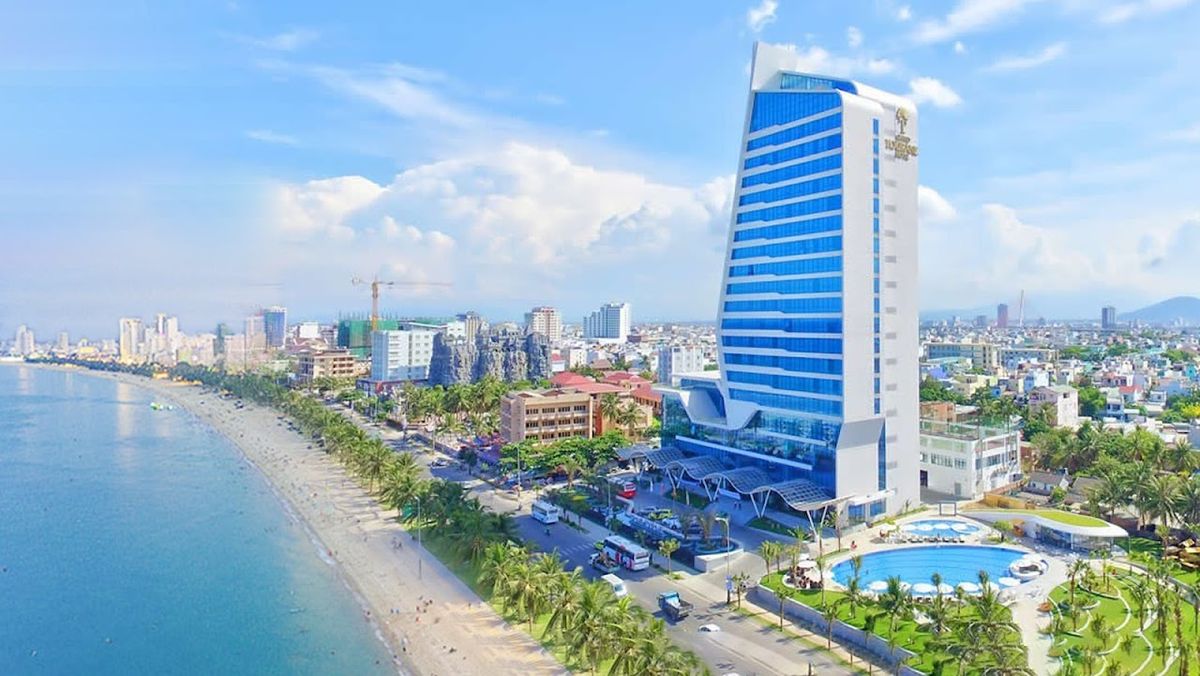Grand Tourane hotel exterior in My Khe Beach